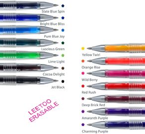 Magic 0.5mm Fine Point 14 Warna Menggambar Tinta Penghapus Pena