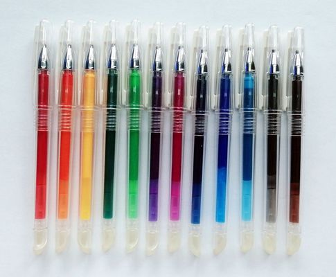 Menulis Halus 20 Warna Pena Bola Gesekan Gel yang Dapat Dihapus