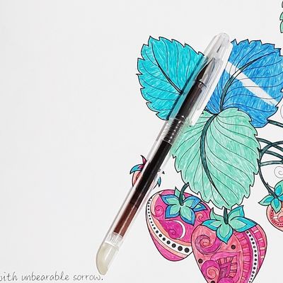 20 Warna Frixion Erasable Gel Pens Thermo Sensitive Ink
