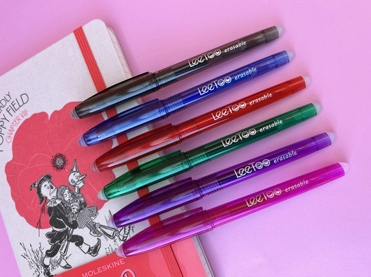Coloful Friction Erasable Pens Tinta Gel Pens Untuk Panners Fine Point